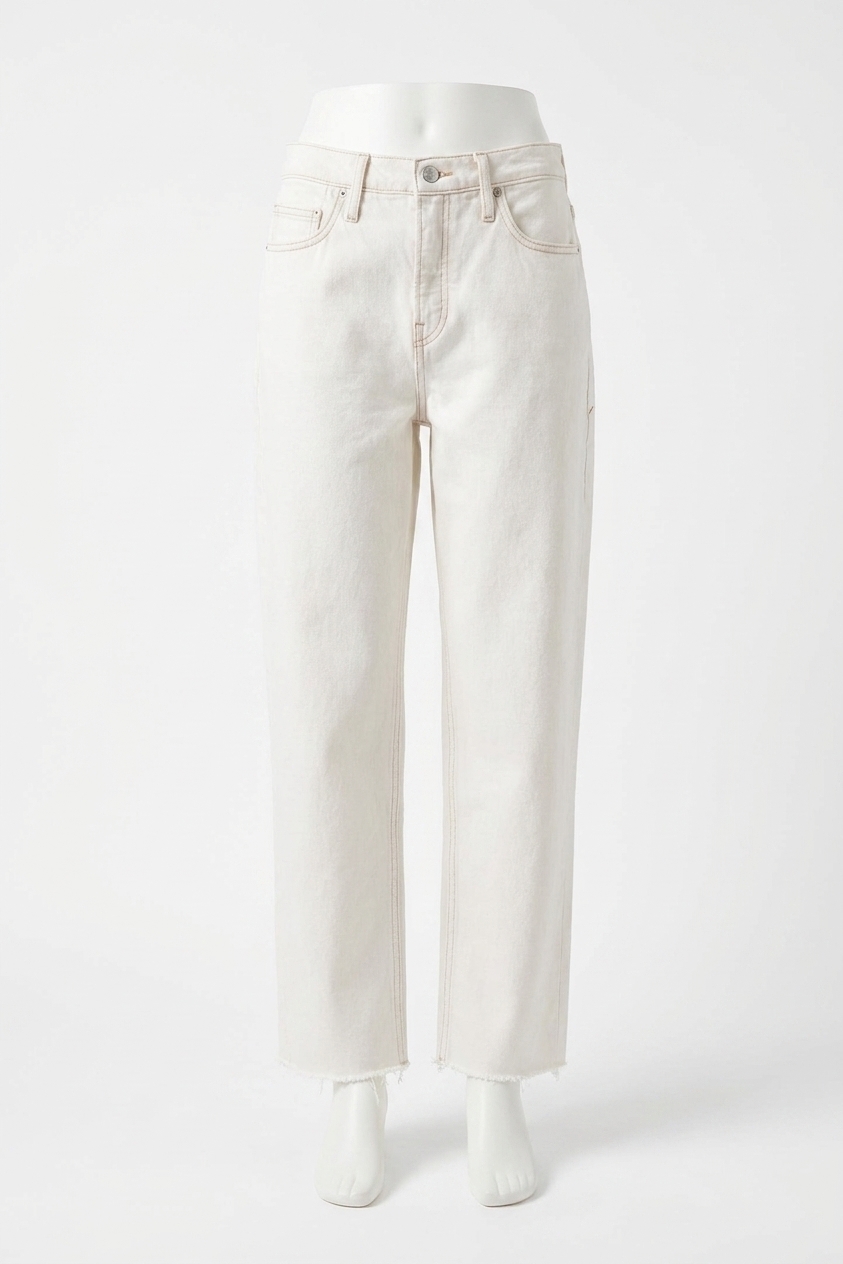 New Good American Good Standard Straight Jeans In Pearl
